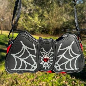 Spirit Black and Red Spider Web Kids Bag